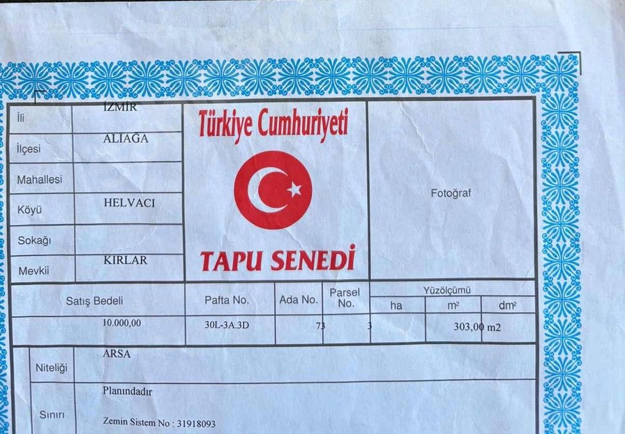 İZMİR ALİAĞA HELVACI MAHALLESİ’NDE 303 M² ARSA SATILIKTIR - İZMİR ALİAĞA fotoğraf 6