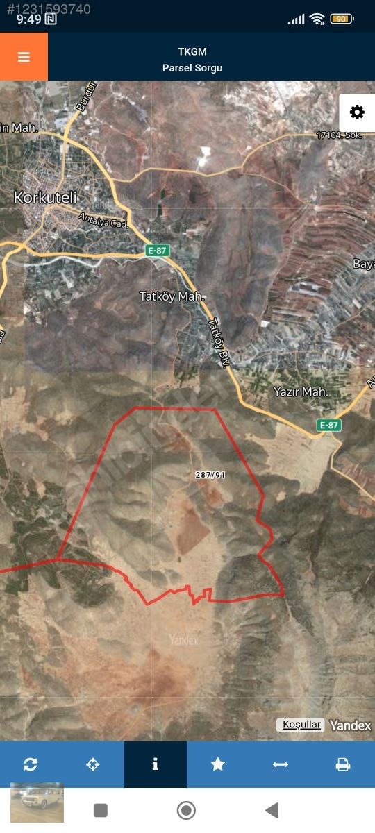 acil satilik!Yazıra datköye komşu imecikte;669m tek tapu yerimiz - ANTALYA KORKUTELİ fotoğraf 23