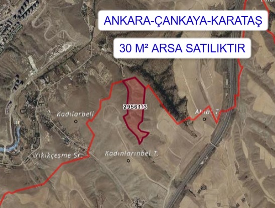 ANKARA ÇANKAYA KARATAŞ MAHALLESİNDE  ARSAMIZ 30 M²  SATILIKTIR - ANKARA ÇANKAYA fotoğraf 5