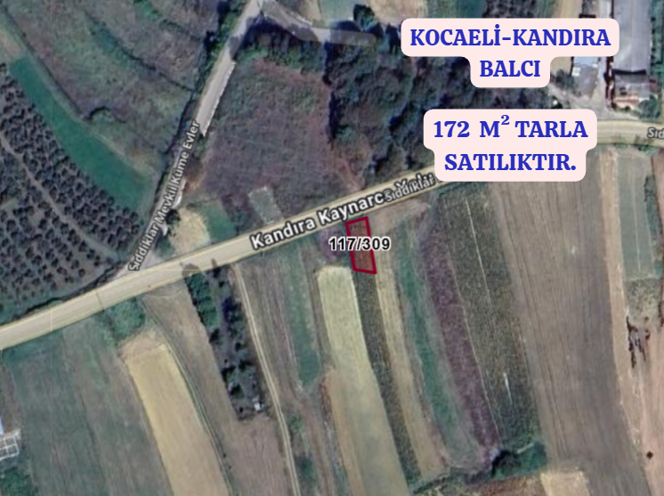KOCAELİ KANDIRA  BALCI   KÖYÜNDE 172  M²  TARLA  SATILIKTIR - KOCAELİ KANDIRA fotoğraf 2