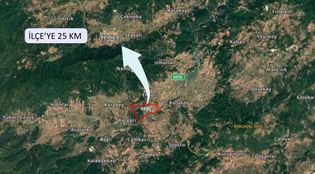 ÇANAKKALE YENİCE BAYATLAR KÖYÜNDE 338 M² ARSA SATILIKTIR. - ÇANAKKALE YENİCE fotoğraf 5