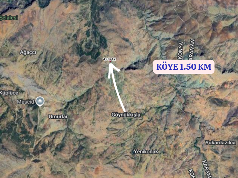KONYA HADİM GÖYNÜKKIŞLA  KÖYÜNDE   1.704   M²  BAĞ  SATILIKTIR - KONYA HADİM fotoğraf 4