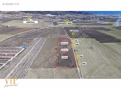 VİP GAYRİMENKUL'den DÜDENKÖY MAH.EN İYİ LOKASYONDA 4.834m² TARLA - ANTALYA ELMALI fotoğraf 5