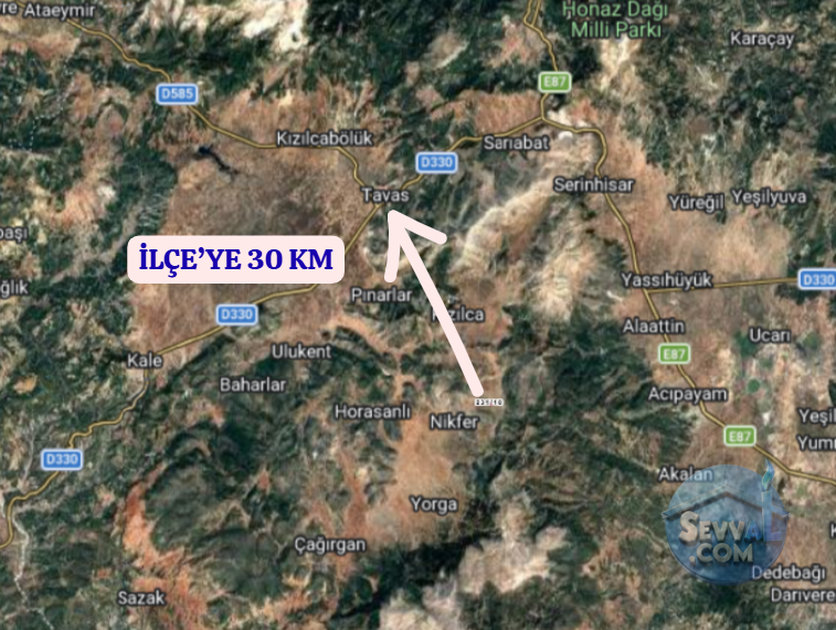 DENİZLİ TAVAS OVACIK  KÖYÜNDE  588 M² TARLA SATILIKTIR - DENİZLİ TAVAS fotoğraf 6