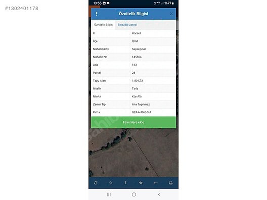 TEKİN EMLAK'TAN SAPAKPINAR'DA 1801M2 YATIRIMLIK YER - KOCAELİ İZMİT fotoğraf 9