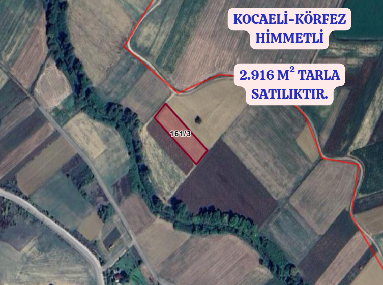 KOCAELİ KÖRFEZ HİMMETLİ  KÖYÜNDE 2.916  M² TARLA SATILIKTIR - KOCAELİ KÖRFEZ fotoğraf 2