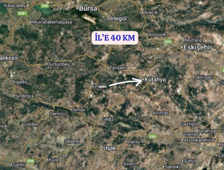 KÜTAHYA EMET KONUŞ   KÖYÜNDE 423  M² TARLA  SATILIKTIR - KÜTAHYA EMET fotoğraf 6