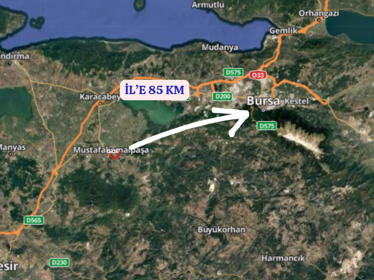 BURSA M.KEMAL PAŞA  LALAŞAHİN MAHALLESİNDE 322 M²  ARSA SATILIKTIR - BURSA MUSTAFAKEMALPAŞA fotoğraf 7