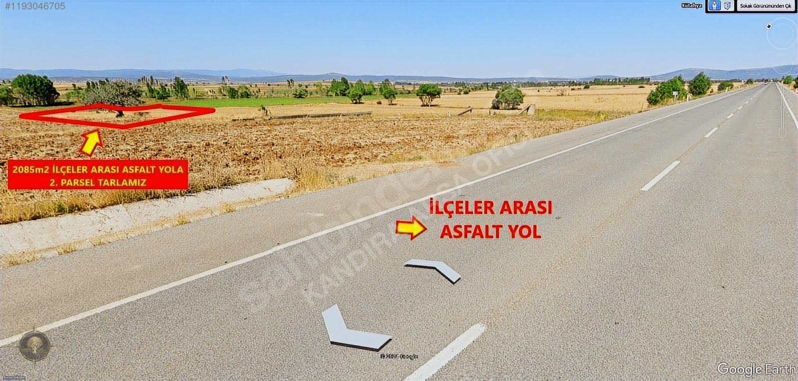 İLÇENİN DİBİNDE İLÇELER ARASI ASFALT YOLA 2.PARSEL HARİKA TARLAA - KÜTAHYA ÇAVDARHİSAR fotoğraf 3