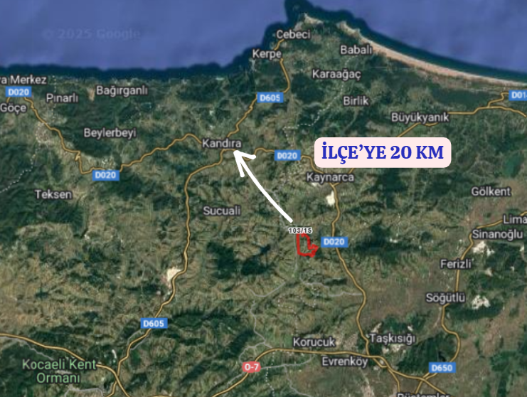 KOCAELİ KANDIRA ALEFLİ  KÖYÜNDE 120  M² TARLA  SATILIKTIR - KOCAELİ KANDIRA fotoğraf 5