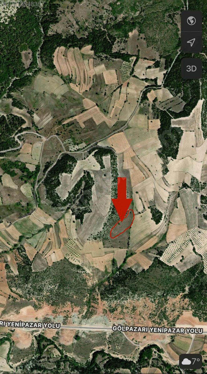 BİLECİK GÖLPAZARI KÜMBET KÖYÜNDE KELEPİR 6.341 M2 SATILIK ARSA - BİLECİK GÖLPAZARI fotoğraf 3