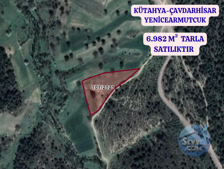 KÜTAHYA ÇAVDARHİSAR YENİCEARMUTCUK  KÖYÜNDE  6.982 M²   TARLA  SATILIKTIR - KÜTAHYA ÇAVDARHİSAR fotoğraf 2