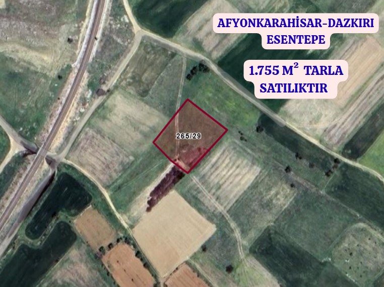 AFYONKARAHİSAR DAZKIRI ESENTEPE  KÖYÜNDE 1.755  M² TARLA  SATILIKTIR - AFYONKARAHİSAR DAZKIRI fotoğraf 2