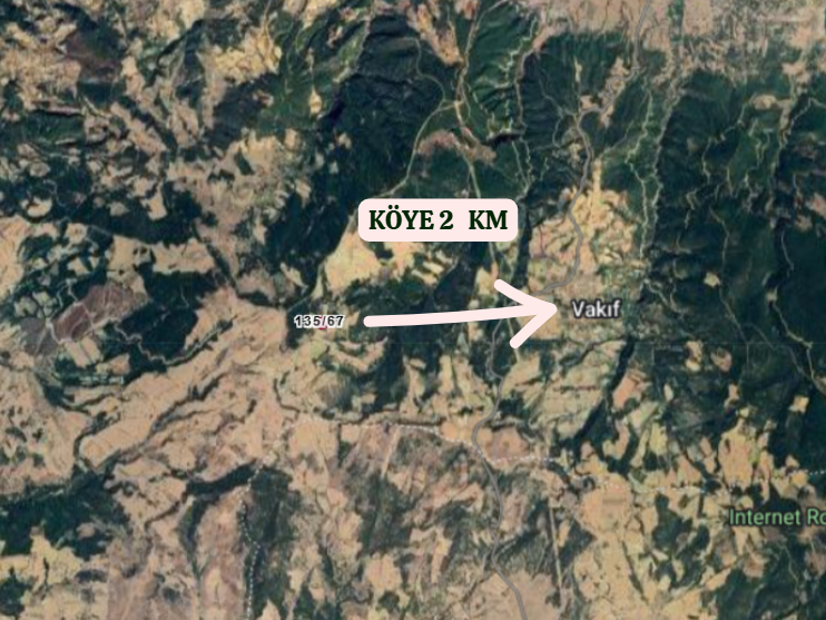 KÜTAHYA GEDİZ VAKIF KÖYÜNDE  TOPLAMDA 6.549   M²  2 TARLA  SATILIKTIR - KÜTAHYA GEDİZ fotoğraf 4