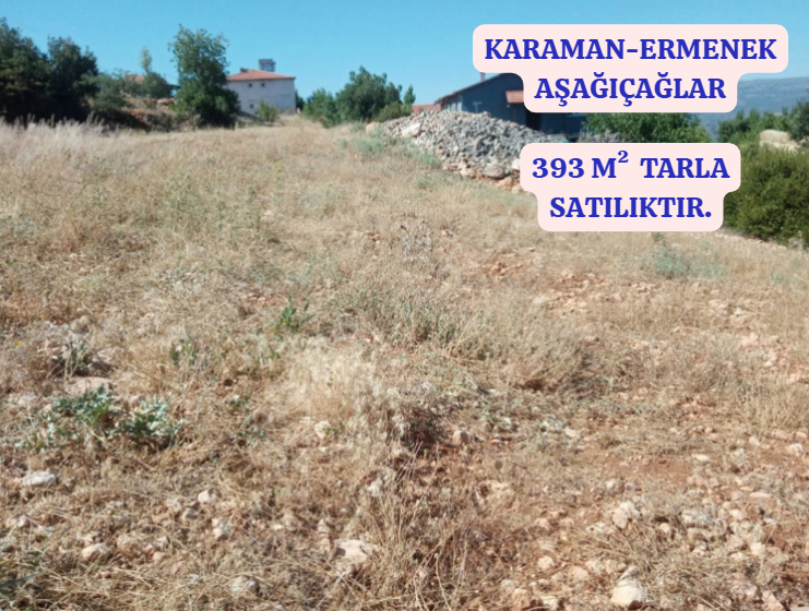 KARAMAN ERMENEK AŞAĞIÇAĞLAR 393 m² TARLAMIZ  SATILIKTIR. - KARAMAN ERMENEK fotoğraf 2