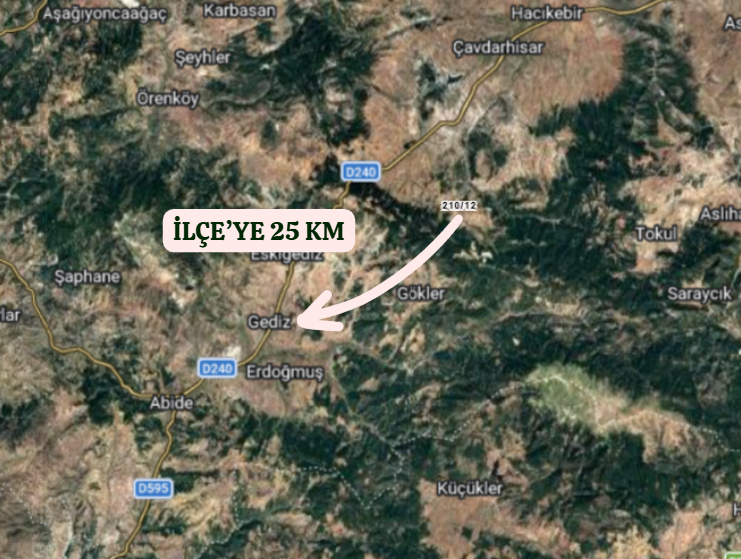 KÜTAHYA GEDİZ CEBRAİL,FATİH  KÖYÜNDE 598  M²  TARLA  SATILIKTIR - KÜTAHYA GEDİZ fotoğraf 4