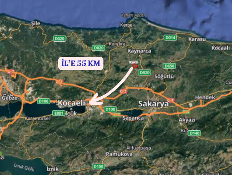 KOCAELİ KANDIRA ALEFLİ  KÖYÜNDE 120  M² TARLA  SATILIKTIR - KOCAELİ KANDIRA fotoğraf 6