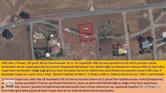 30'luk Yola Cepheli, Köşebaşı, Ayrık Nizam, 0,60 Emsal, Yatırımlık Ticari + Konu - ANTALYA DÖŞEMEALTI fotoğraf 26