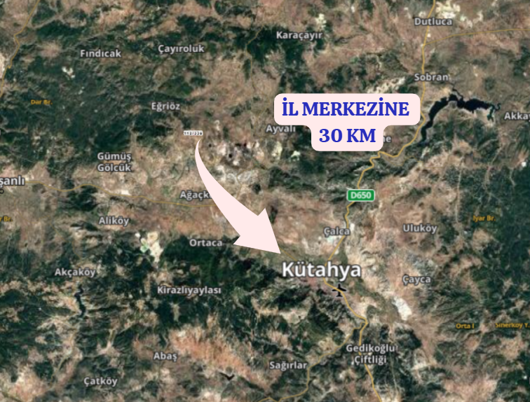 KÜTAHYA MERKEZ KÜKÜRT KÖYÜNDE 327M² TARLAMIZ SATILIKTIR - KÜTAHYA MERKEZ fotoğraf 5