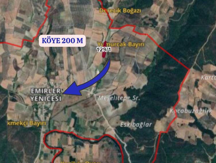 BURSA MUDANYA EMİRLERYENİCESİ KÖYÜNDE 4.251 M TARLA SATILIKTIR - BURSA MUDANYA fotoğraf 5