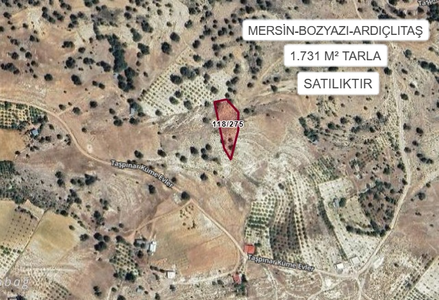MERSİN BOZYAZI ARDIÇLITAŞ MAHALLESİ’NDE 1.731 M² TARLA SATILIKTIR - MERSİN BOZYAZI fotoğraf 2