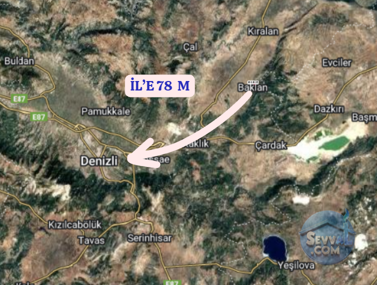 DENİZLİ BAKLAN HÜSAMETTİNDEDE   KÖYÜNDE 5.763  M²   BAĞ  SATILIKTIR - DENİZLİ BAKLAN fotoğraf 6