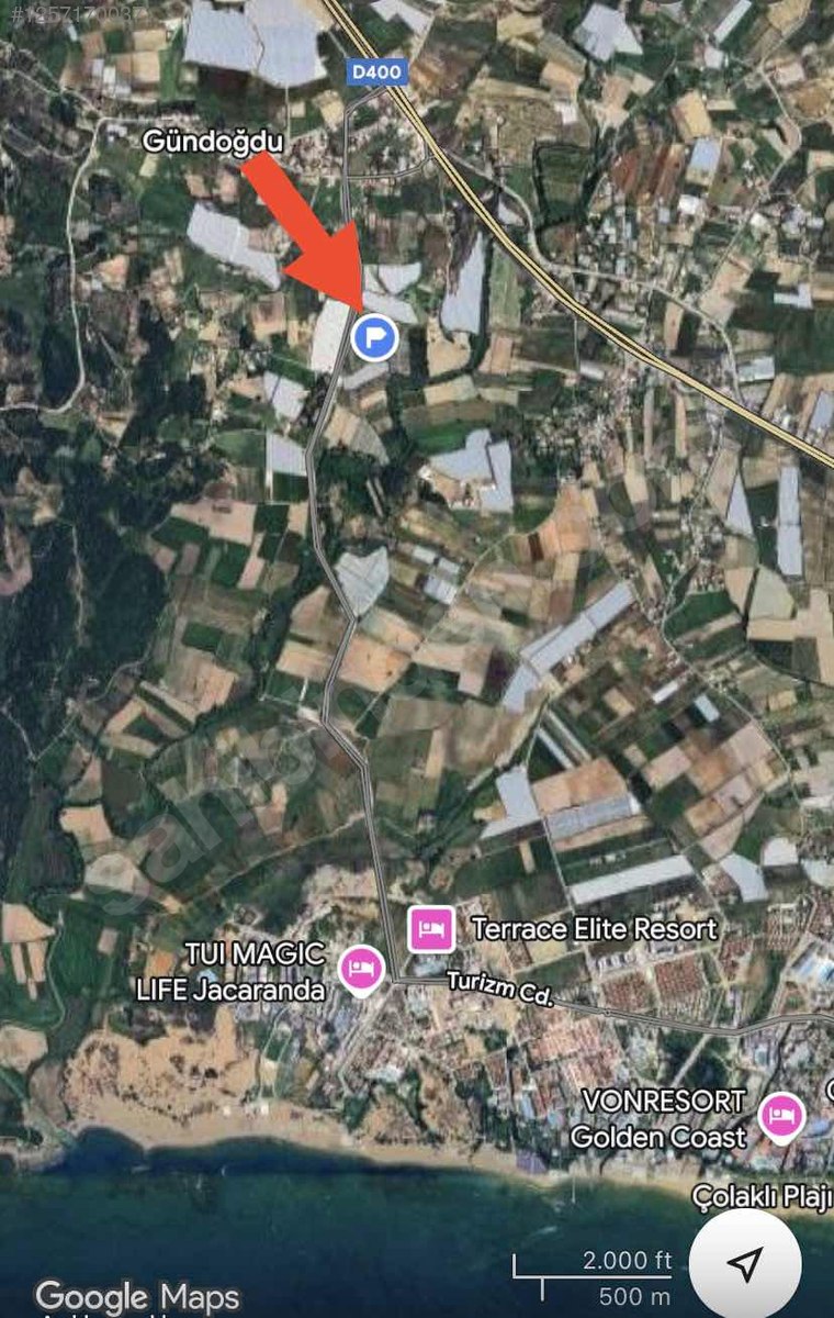 Antalya / Manavgat / Gündoğdu Mahallesinde 390 m² SATILIK ARSA  - ANTALYA MANAVGAT fotoğraf 4
