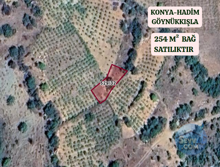 KONYA HADİM GÖYNÜKKIŞLA  KÖYÜNDE 254 M²  BAĞ SATILIKTIR - KONYA HADİM fotoğraf 2