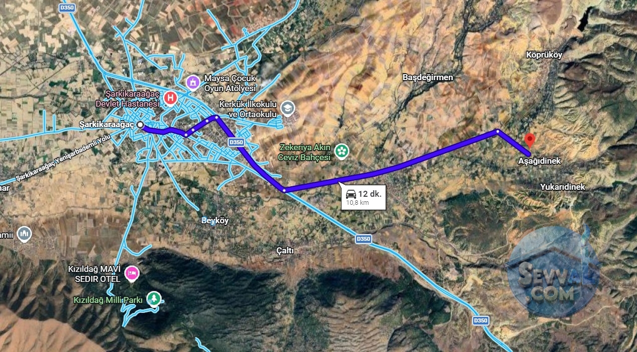 ISPARTA ŞARKİKARAAĞAÇ AŞAĞIDİNEK 742 M² TARLAMIZ SATILIKTIR. - Isparta Şarkikaraağaç fotoğraf 6