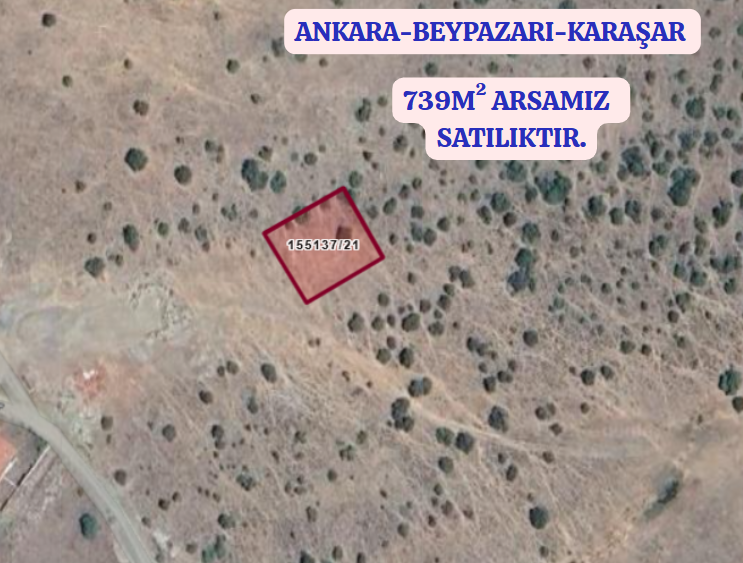 ANKARA  BEYPAZARI KARAŞAR KÖYÜNDE 739 M² ARSAMIZ SATILIKTIR. - ANKARA BEYPAZARI fotoğraf 2