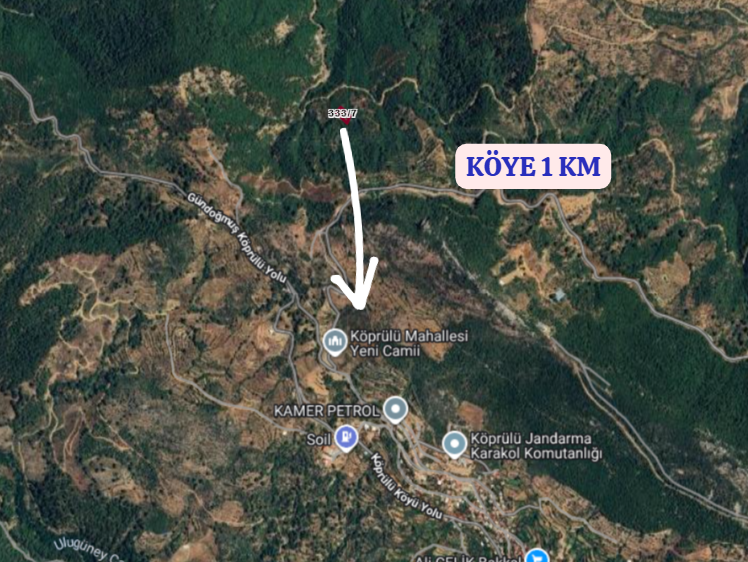 ANTALYA GÜNDOĞMUŞ KÖPRÜLÜ   KÖYÜNDE 1.385  M² TARLA  SATILIKTIR - ANTALYA GÜNDOĞMUŞ fotoğraf 7