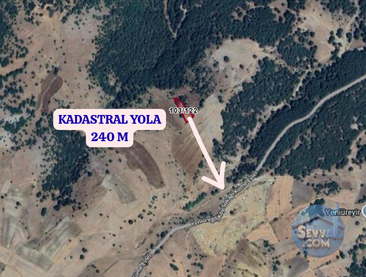 BİLECİK BOZÜYÜK YENİÜREĞİL  KÖYÜNDE  1.657 M² TARLA  SATILIKTIR - BİLECİK BOZÜYÜK fotoğraf 3