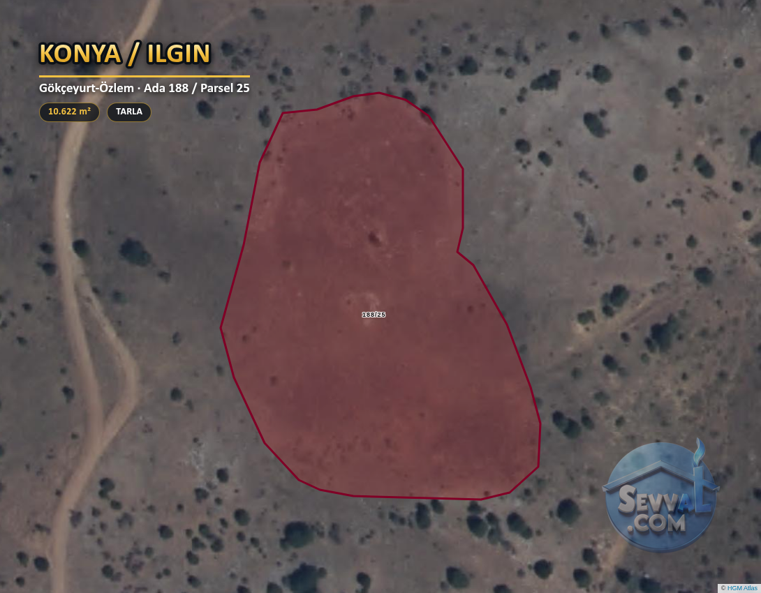 KONYA ILGIN GÖKÇEYURT-ÖZLEM 10.623 m² SATILIK ARSA - KONYA ILGIN fotoğraf 2