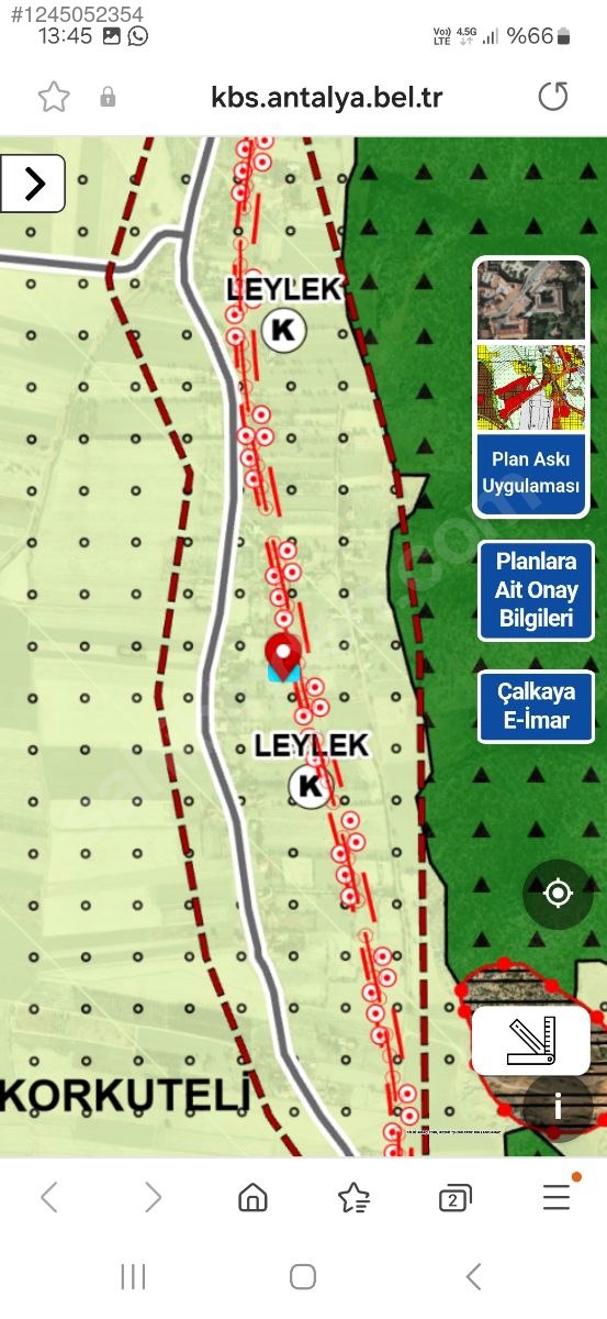 AMTALYA KORKUTELI LEYLEK MAHALLESİNDE KÖY İÇİ ARSA 922 m² - ANTALYA KORKUTELİ fotoğraf 4