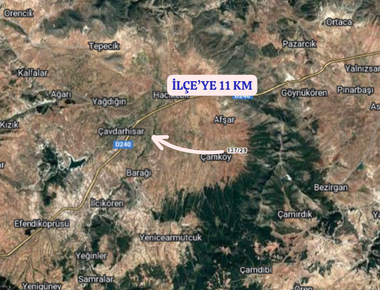 KÜTAHYA ÇAVDARHİSAR GÖKAĞAÇ  KÖYÜ’NDE 942  M² TARLA SATILIKTIR - KÜTAHYA ÇAVDARHİSAR fotoğraf 5