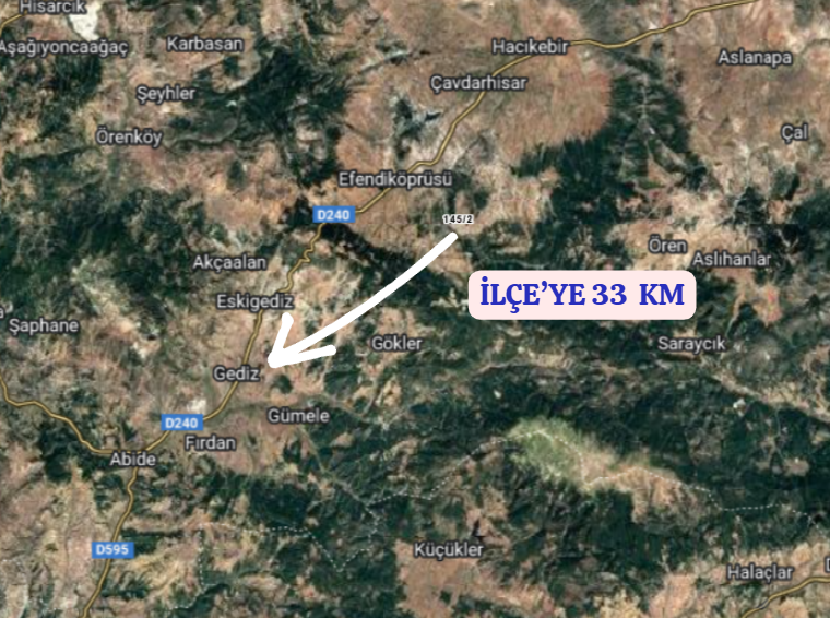    KÜTAHYA GEDİZ YEĞİNLER  KÖYÜNDE 5.332  M² TARLA  SATILIKTIR - KÜTAHYA GEDİZ fotoğraf 7
