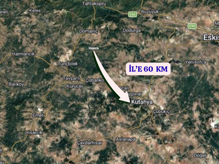 KÜTAHYA DOMANİÇ FINDICAK  KÖYÜNDE 1.326 M² TARLA SATILIKTIR - KÜTAHYA DOMANİÇ fotoğraf 6