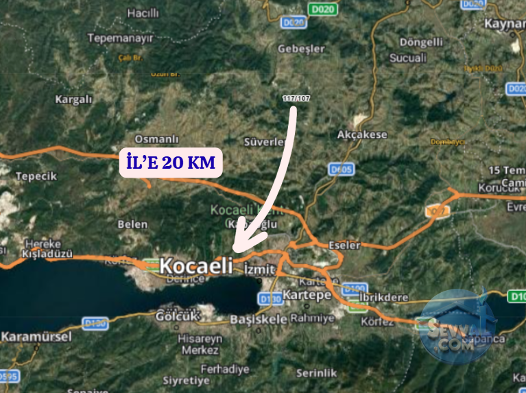 KOCAELİ KANDIRA ÇALYER  KÖYÜNDE 953 M²  TARLA  SATILIKTIR - KOCAELİ KANDIRA fotoğraf 7