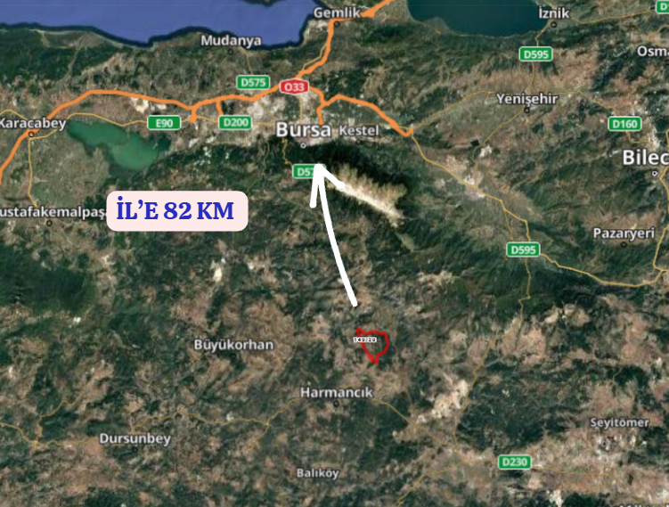 BURSA KELES BAŞAK KÖYÜNDE 286 M² BAHÇE SATILIKTIR - BURSA KELES fotoğraf 7