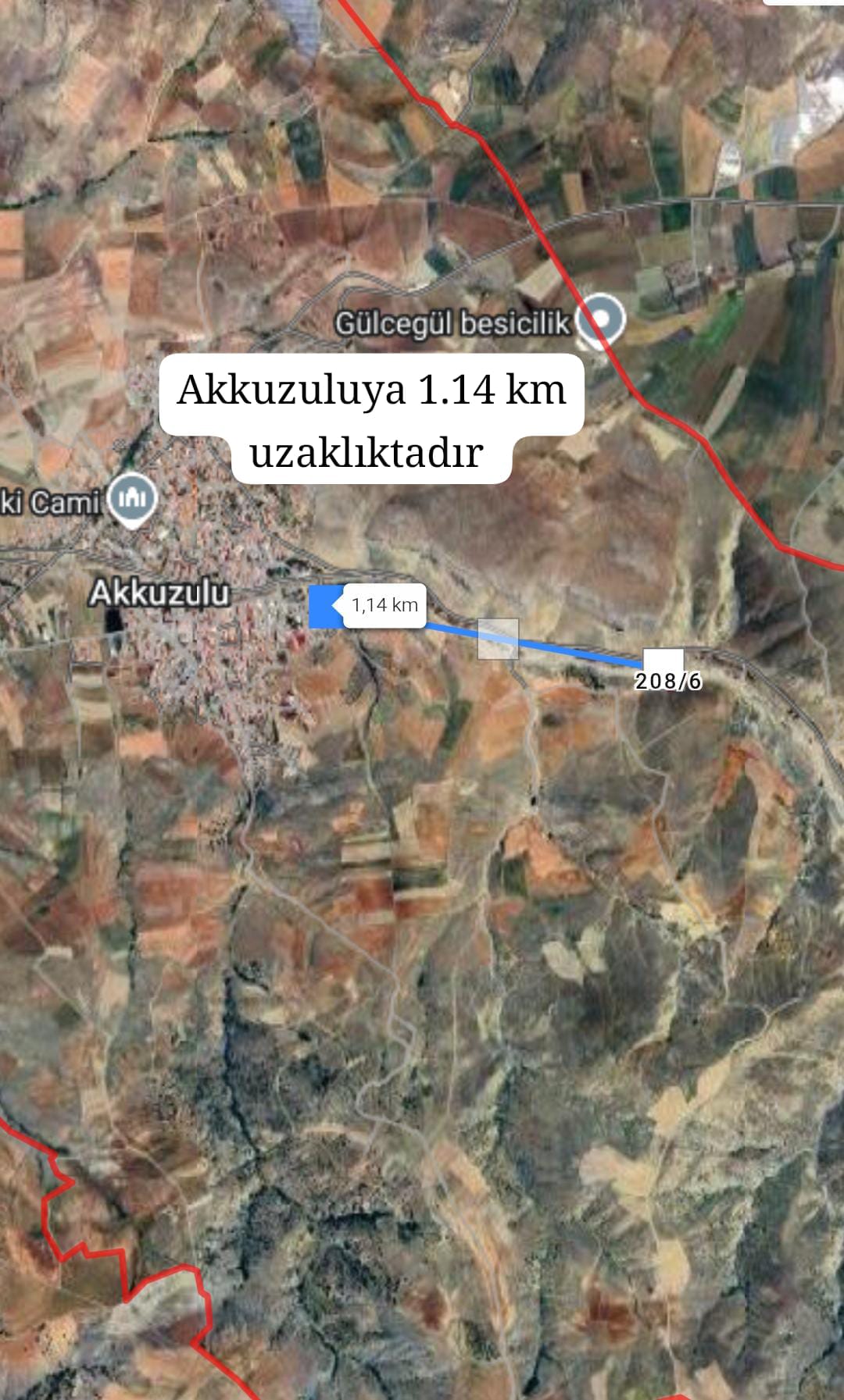ANKARA ÇUBUK AKKUZULU KÖYÜNDE  929 m² TARLAMIZ  SATILIKTIR. - ANKARA ÇUBUK fotoğraf 5