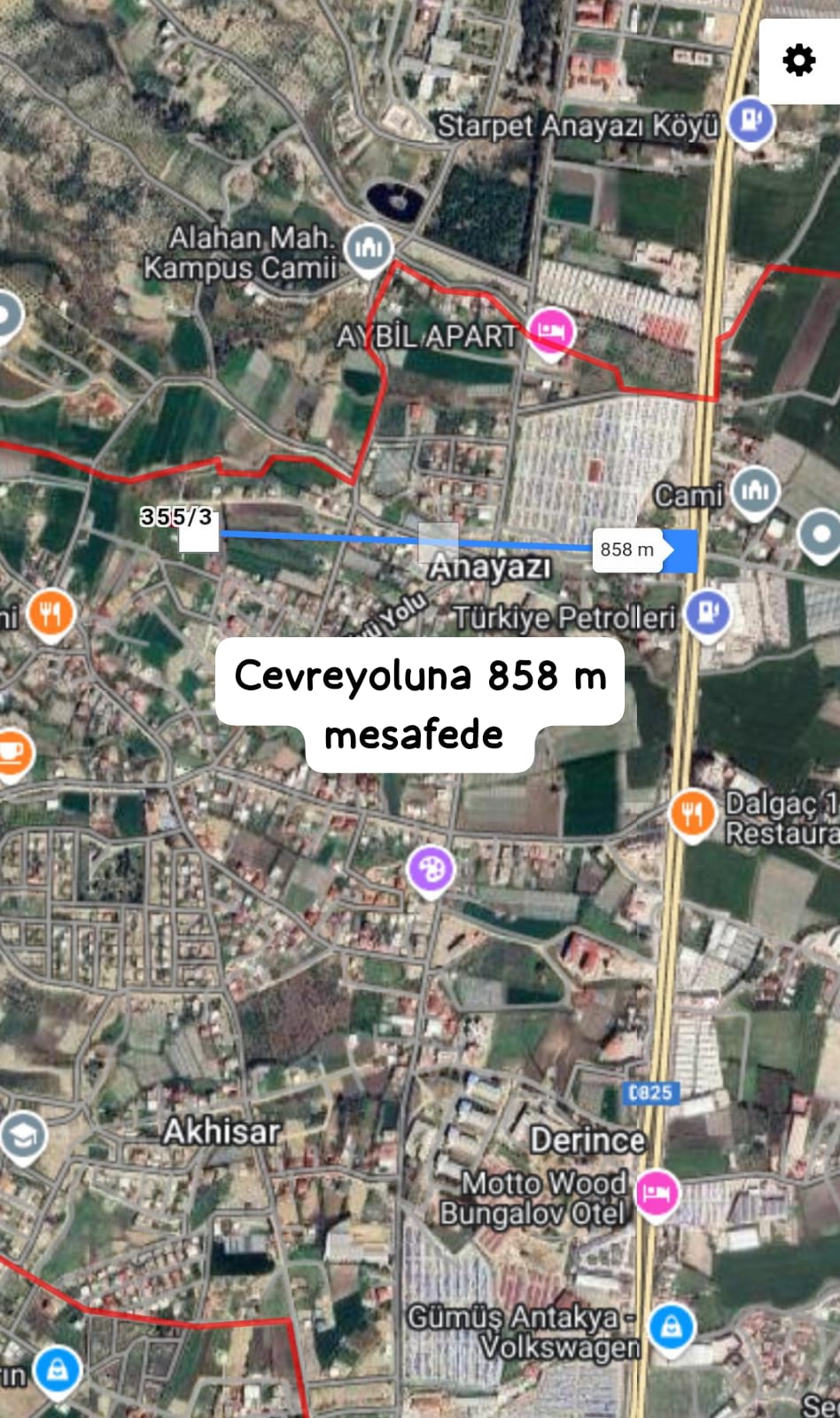 TRAFİK BÖLGE MÜDÜRLÜĞÜ KARŞISI SATILIK ARSA 371 m²