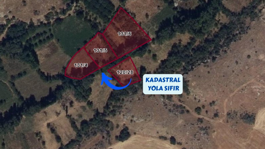 ISPARTA ŞARKİKARAAĞAÇ ASLANDOĞMUŞ KÖYÜ 1.017M² TARLA SATILIKTIR - ISPARTA ŞARKİKARAAĞAÇ fotoğraf 3