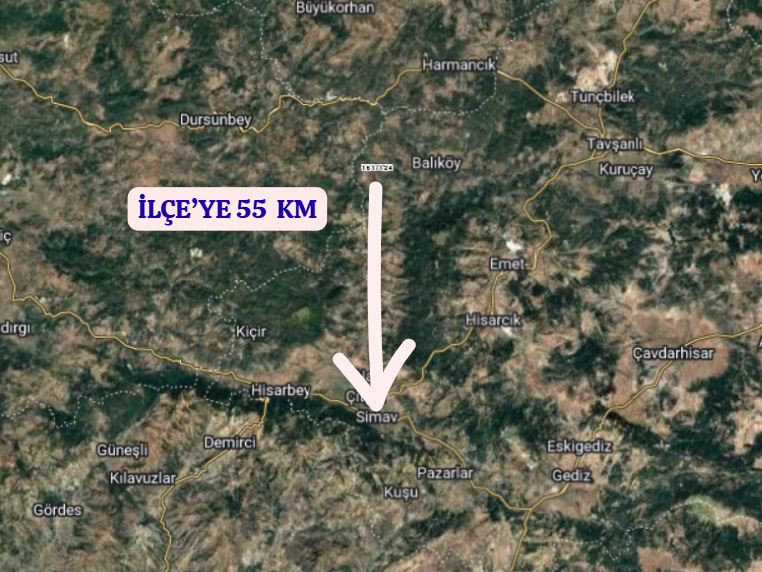 KÜTAHYA SİMAV SÜNNETÇİLER  KÖYÜNDE 4.551 M² TARLA SATILIKTIR - KÜTAHYA SİMAV fotoğraf 5