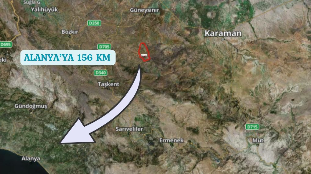 KONYA GÜNEYSINIR HABİLLER KÖYÜNDE 4.900 M² TARLAMIZ SATILIKTIR - KONYA GÜNEYSINIR fotoğraf 7