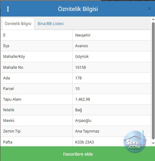 NEVŞEHİR AVANOS GÖYNÜK DE 1.462 M² BAĞIMIZ SATILIKTIR - NEVŞEHİR AVANOS fotoğraf 2