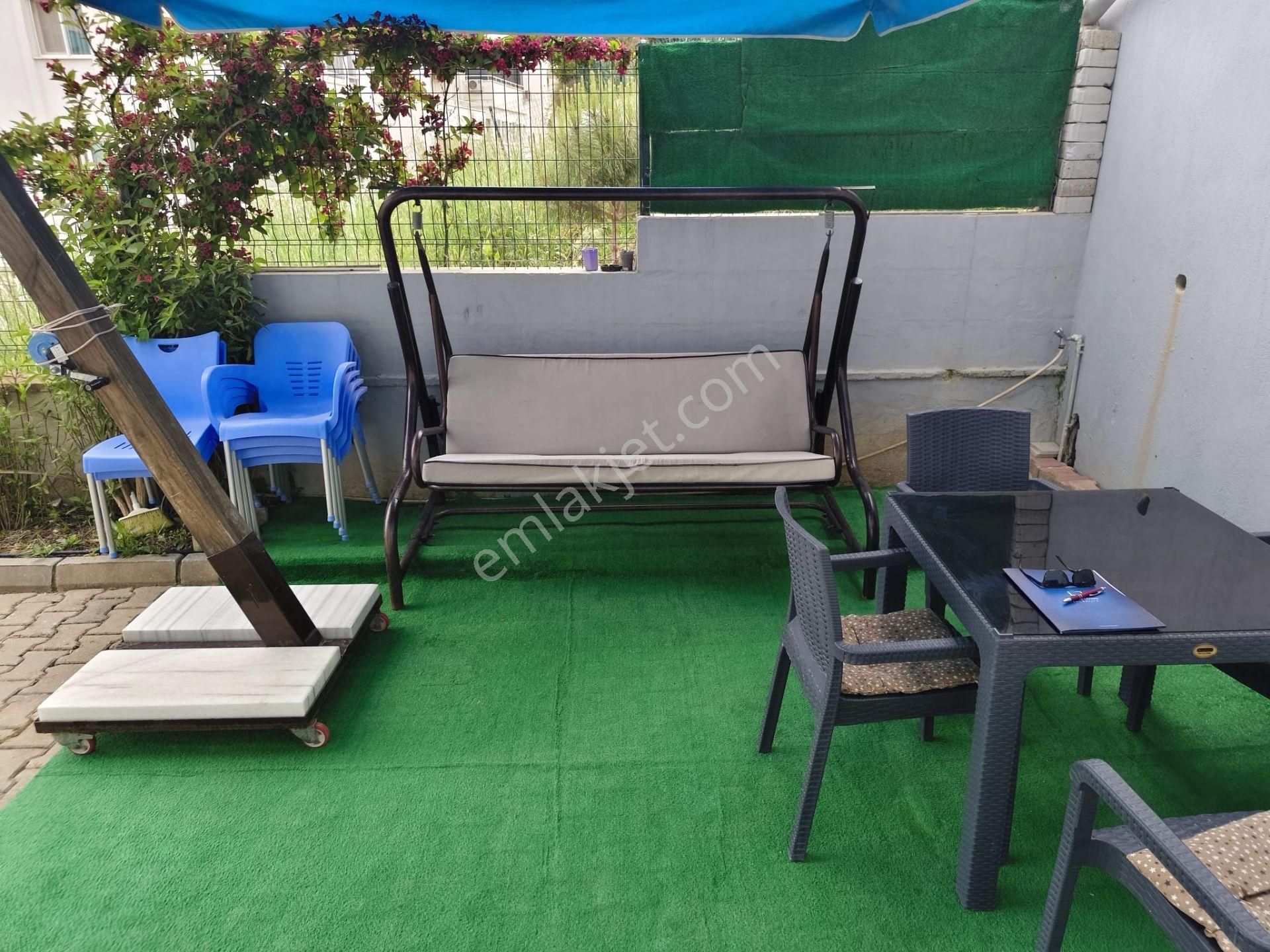 Kuşadas’nda Havuzlu Site İçinde Kısmı Eşyalı Bahçe Katı 1+1 - AYDIN KUŞADASI fotoğraf 16