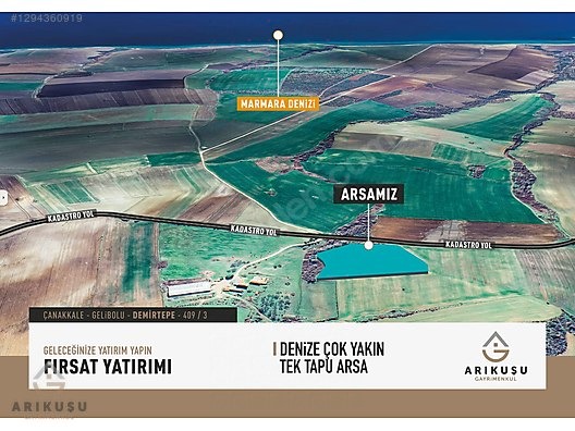 GELİBOLU, DEMİRTEPE'DE 14.850M2 DENİZ MANZARALI ARAZİ - ÇANAKKALE GELİBOLU fotoğraf 8