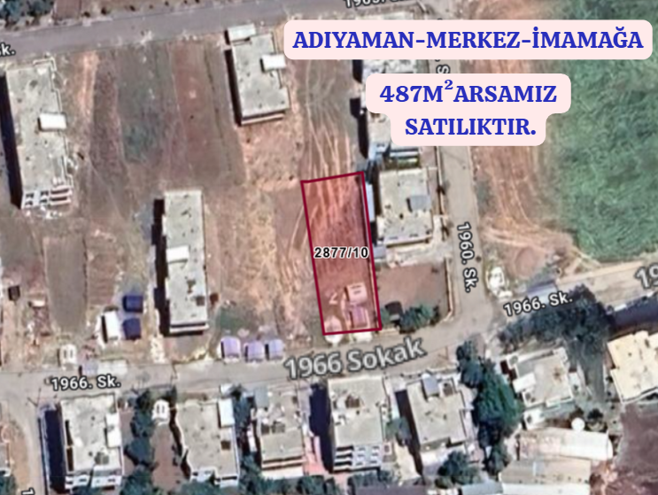 ADIYAMAN MERKEZ İMAMAĞA KÖYÜNDE 487 M² ARSAMIZ SATILIKTIR. - ADIYAMAN MERKEZ fotoğraf 2