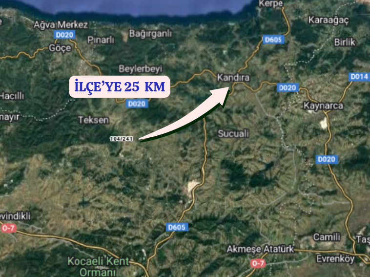KOCAELİ KANDIRA AĞAÇAĞIL  KÖYÜNDE 3.205 M²  TARLA  SATILIKTIR - KOCAELİ KANDIRA fotoğraf 4