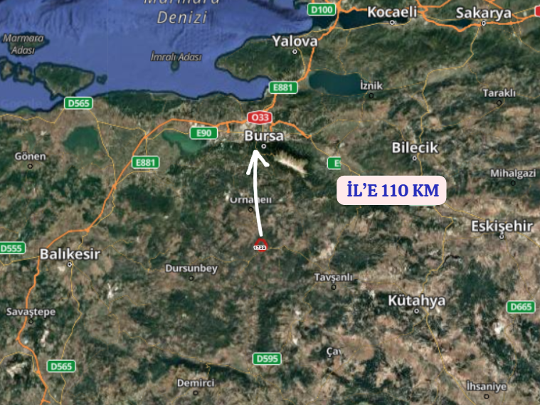 BURSA HARMANCIK DUTLUCA KÖYÜNDE 1.506  M² ARSA  SATILIKTIR - BURSA HARMANCIK fotoğraf 6
